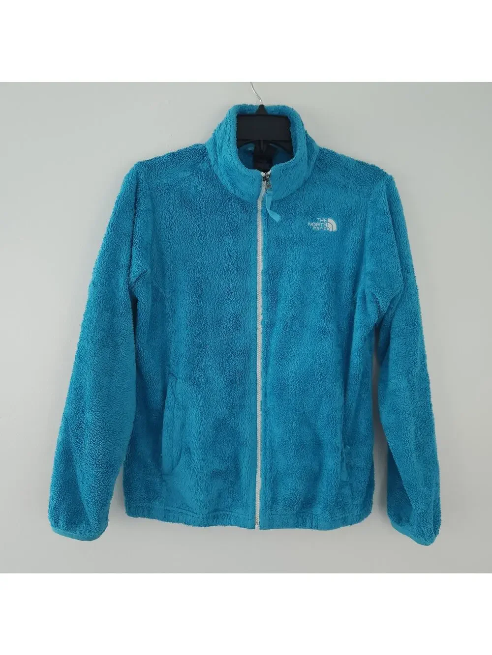 The North Face Fleece Jacket XL Size 18 Teal Blue Zip Up Coat Girls